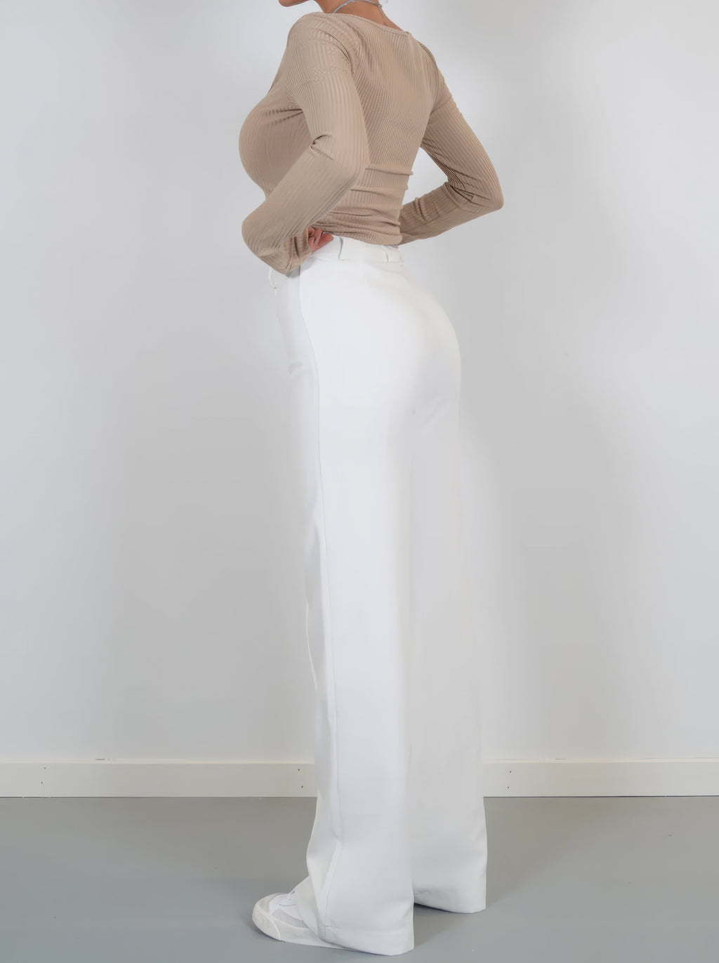 women's high waist wide-leg trousers