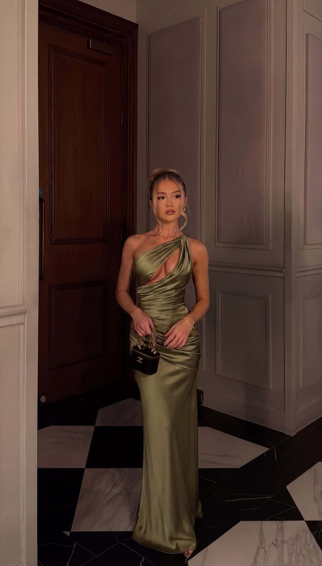Green maxi dress, product photo 2