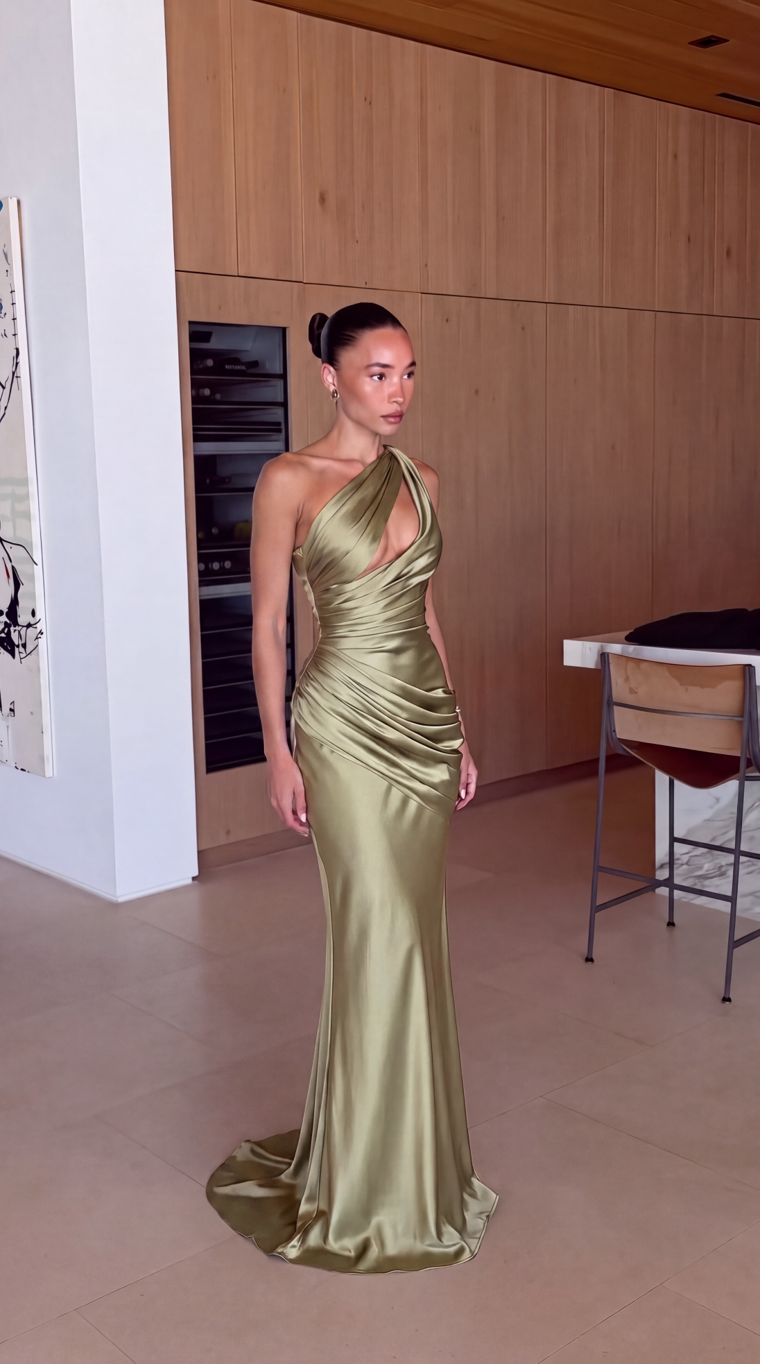 Green maxi dress, product photo 5