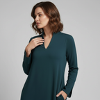 Women’s women's minimalist maxi dress v-neck
