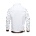 Men's black zip-up classic bomber jacket