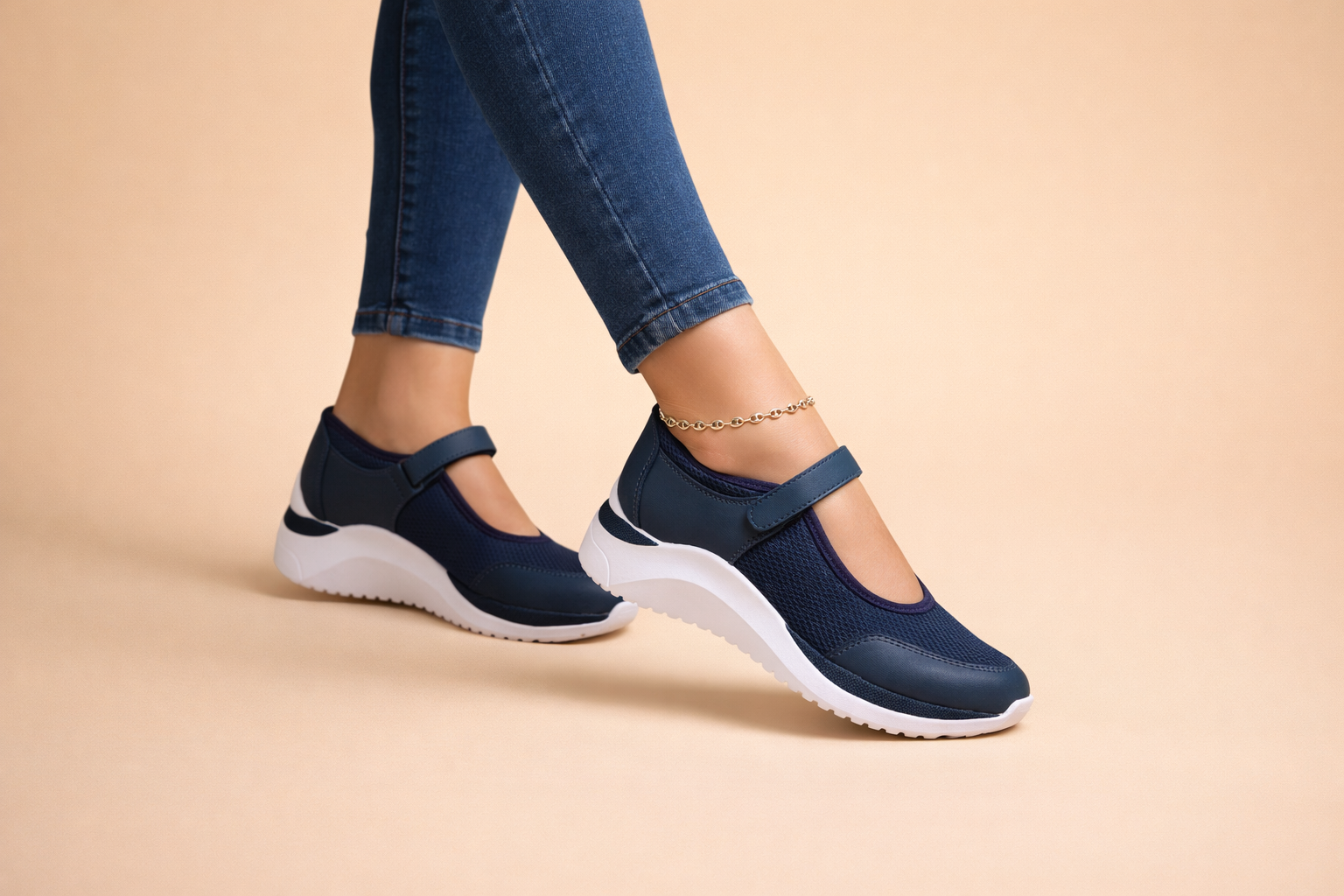 women's mary jane strap sneakers