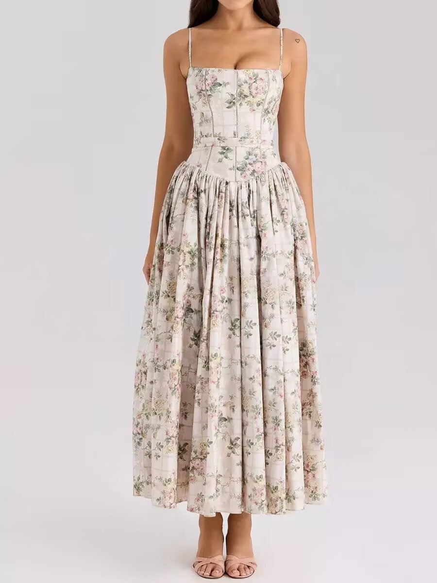 Women's black midi dress strapless pleated