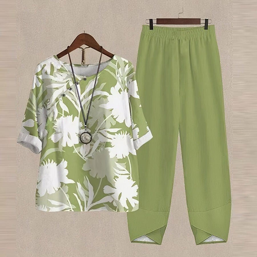 Women's relaxed two-piece set, dark blue, product photo