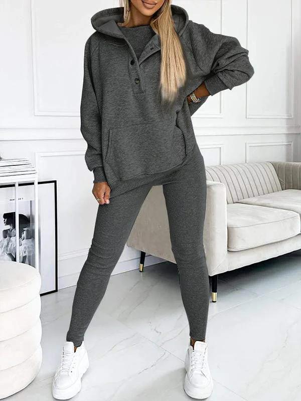 Women's hoodie vest set, available in multiple colourways, product photo 3