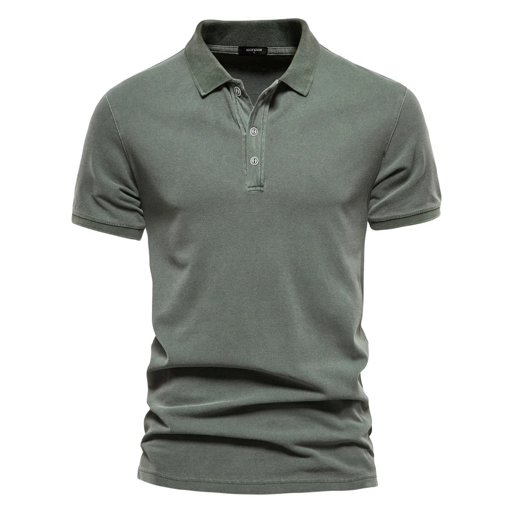 Men’s green men's classic polo shirt