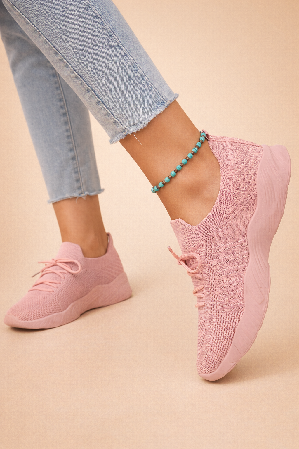 women's slip-on knit sneakers