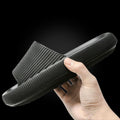 Black comfort cloud slippers, product photo