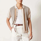 Men’s men's knitted polo top