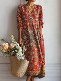 Women's red dress breathable relaxed with