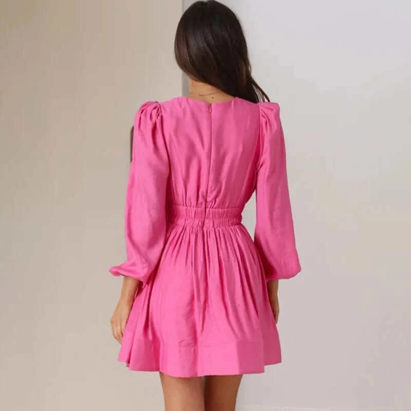 Women's Structured Pleated Mini Dress for Parties and Nights Out — product photo
