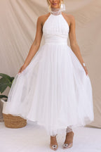 Women’s women's halterneck maxi dress