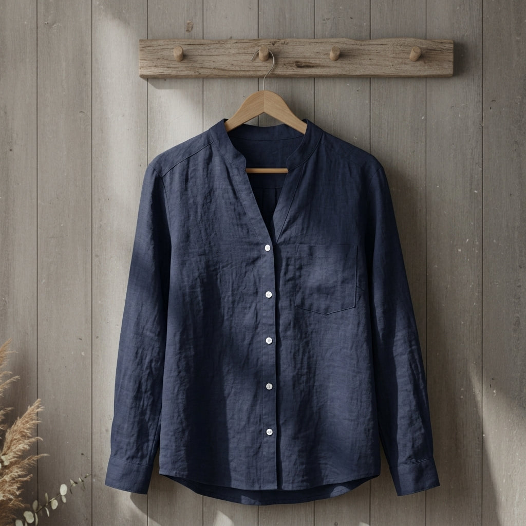 Linen cotton blend shirt, available in multiple colourways, photo 5