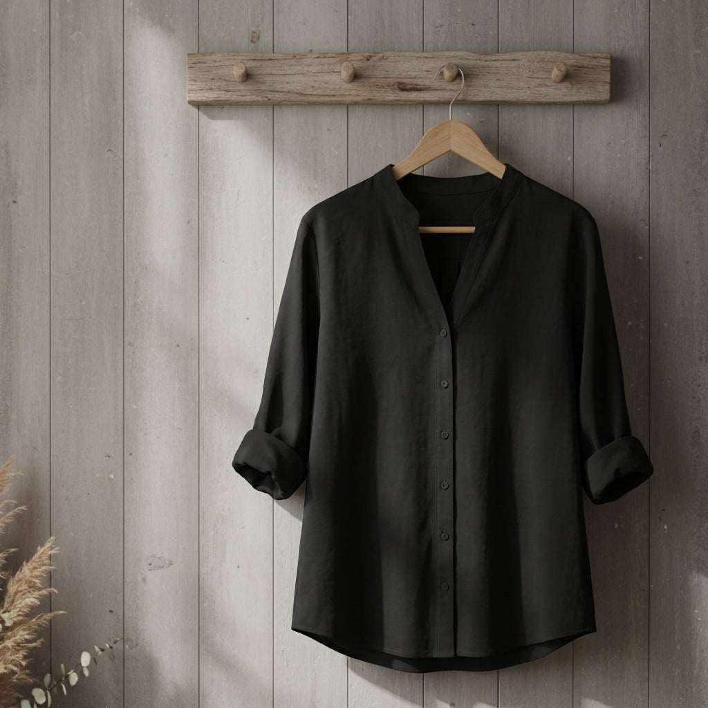 Linen cotton blend shirt, available in multiple colourways, photo 8