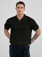 Men’s men's ribbed polo shirt