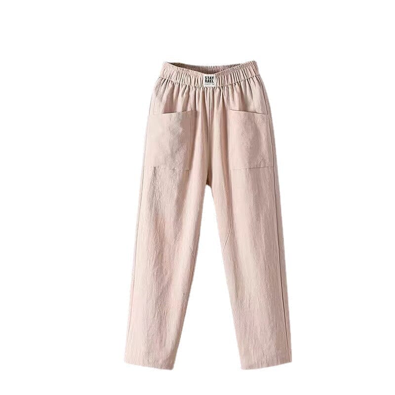 Women's cotton linen blend pants, available in multiple colourways, product photo 5