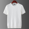 Men’s white men's knitted cotton t-shirt
