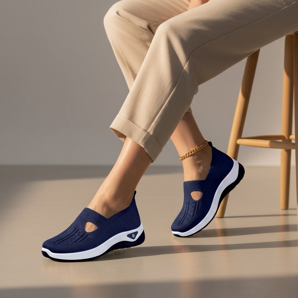 Women's memory foam walking shoes, available in multiple colourways