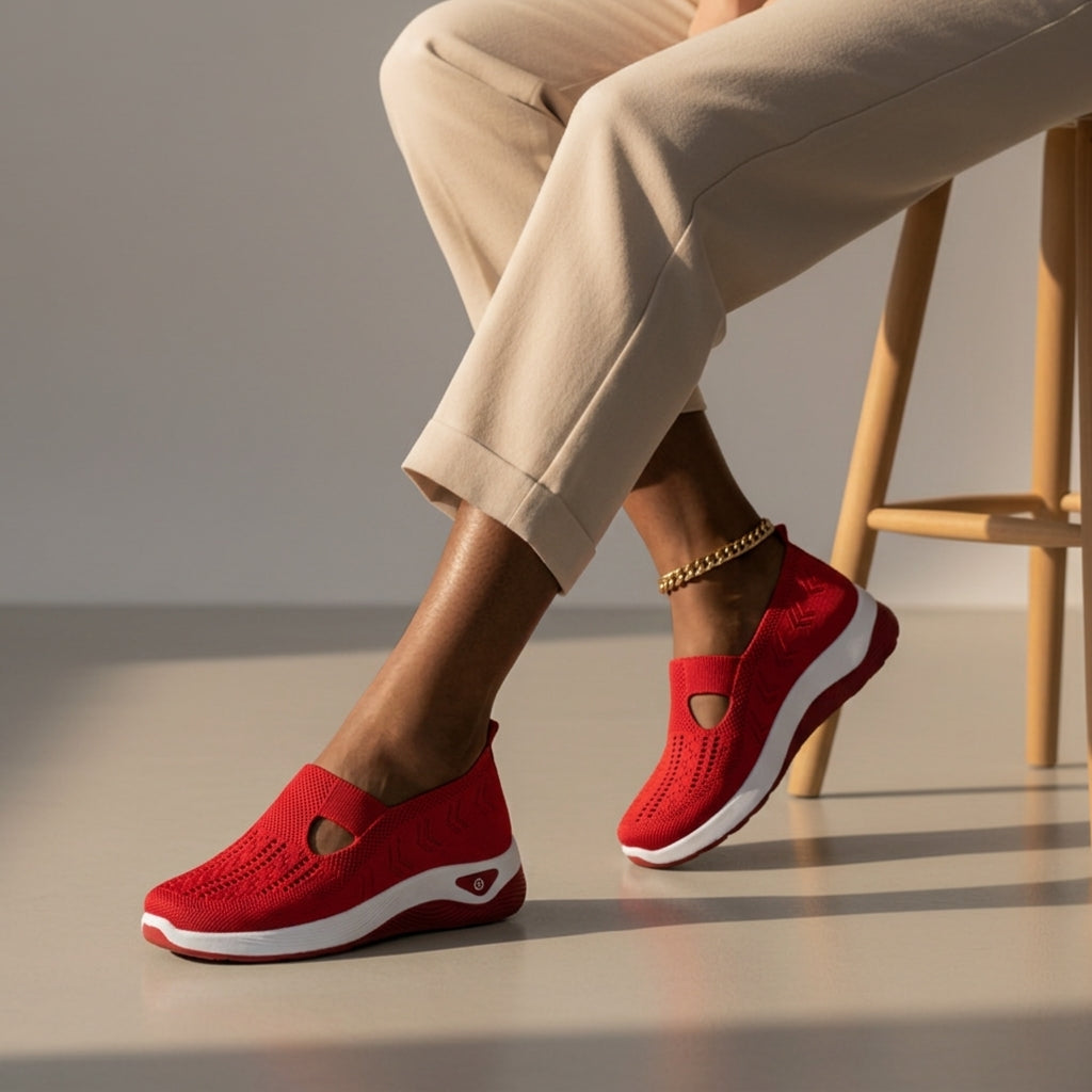 Women's memory foam walking shoes, available in multiple colourways, photo 2
