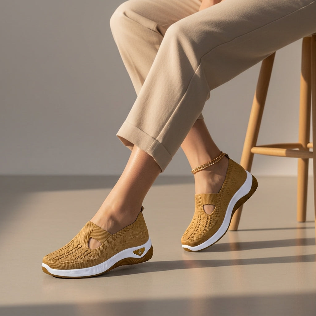 Women's memory foam walking shoes, available in multiple colourways, photo 3