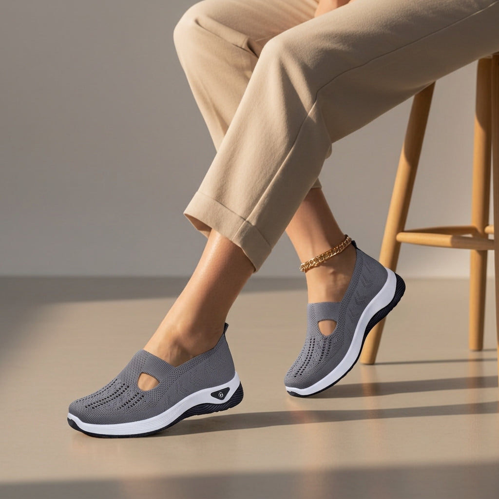 Women's memory foam walking shoes, available in multiple colourways, photo 4