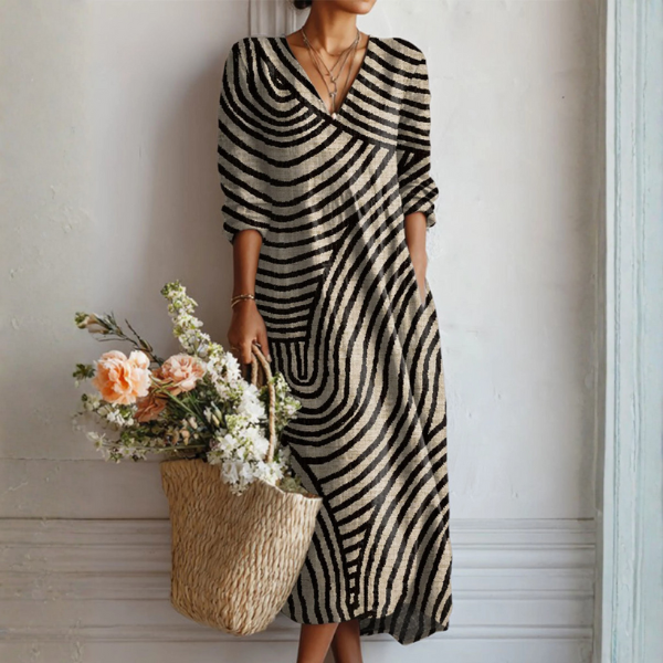 Women's dress breathable relaxed vintage