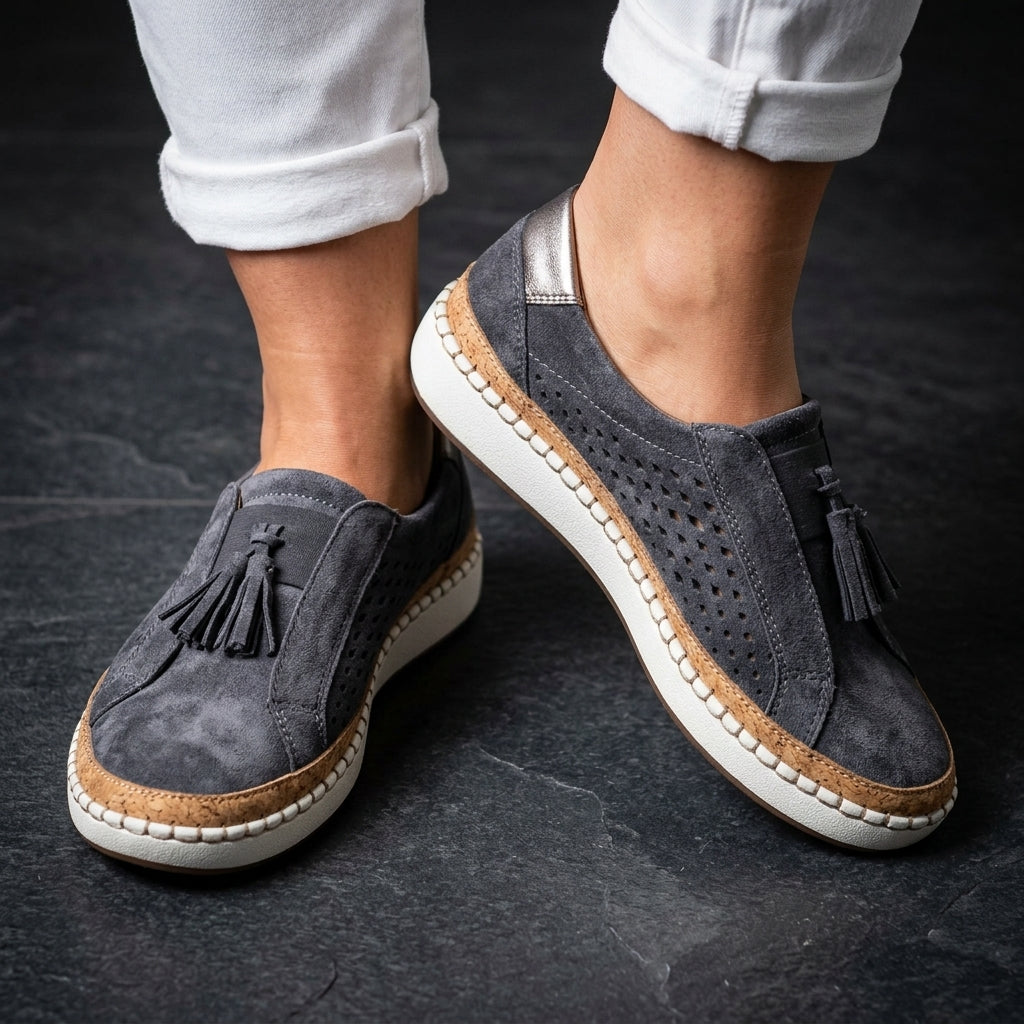 Women's memory foam slippers, available in multiple colourways
