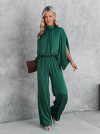 Women’s women's high neck jumpsuit