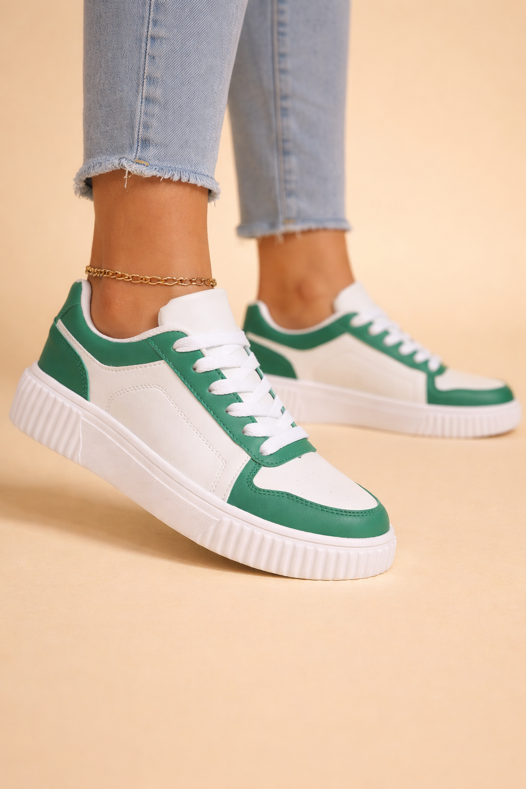 women's non-slip chunky sole sneakers