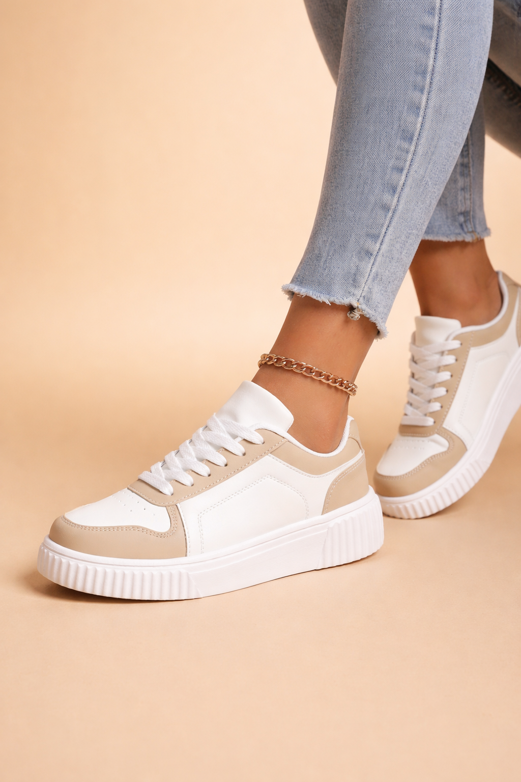 women's non-slip chunky sole sneakers