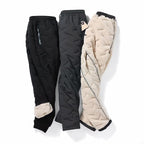 Women's fleece lined thermal pants in black