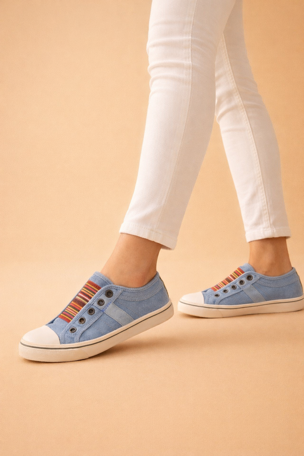 women's breathable knit slip-on sneakers