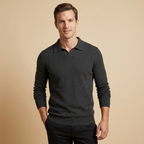 Men’s men's knitted polo sweater