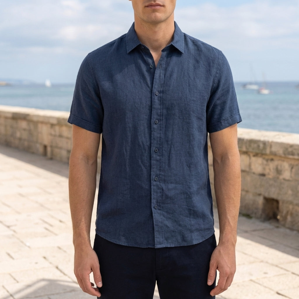 Men's casual linen shirt, available in multiple colourways, photo 3
