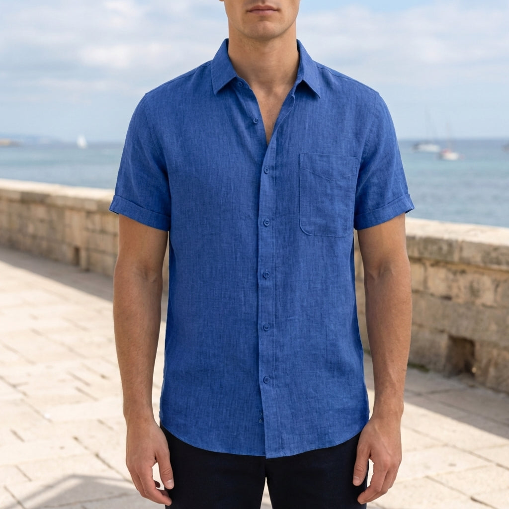 Men's casual linen shirt, available in multiple colourways, photo 4