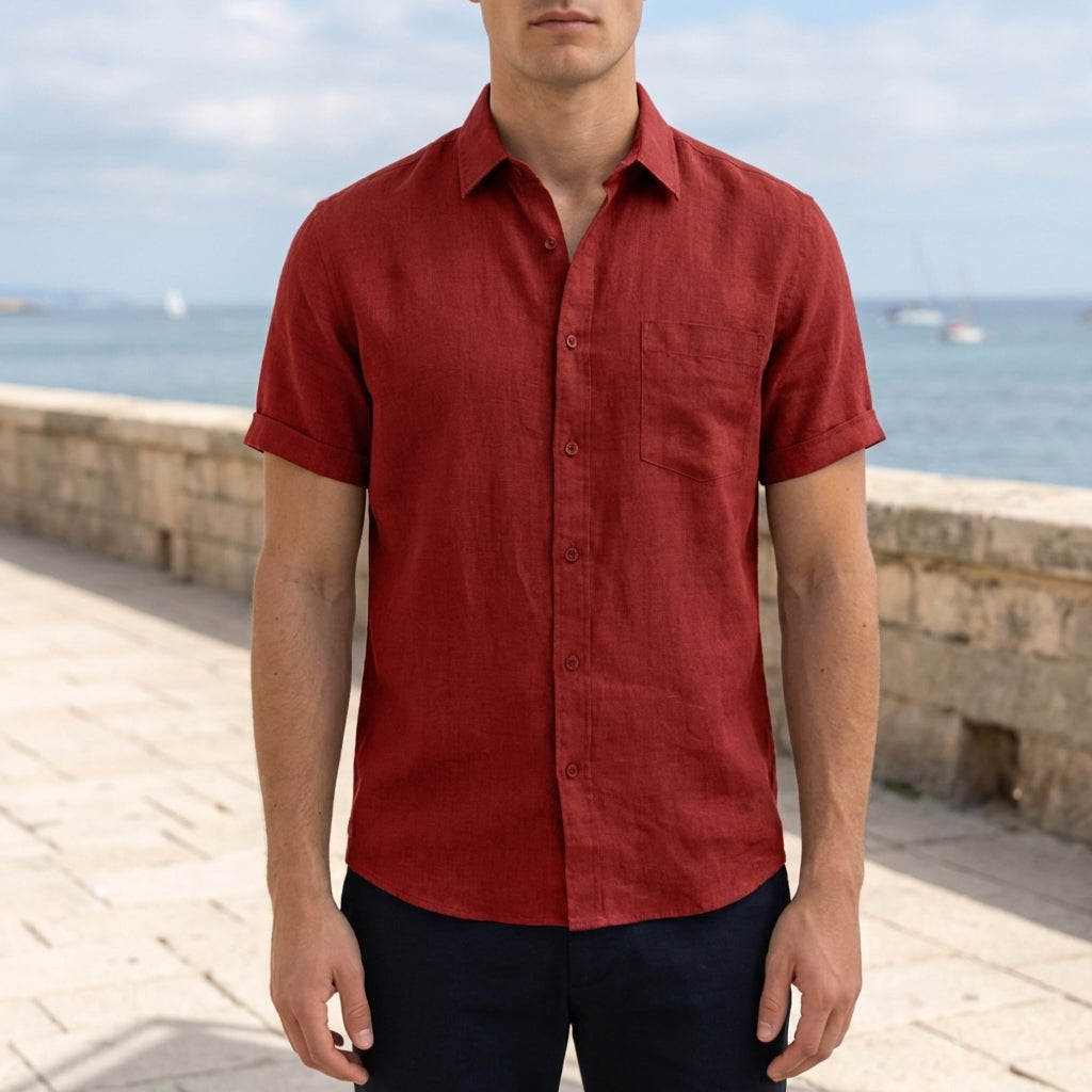 Men's casual linen shirt, available in multiple colourways, photo 5