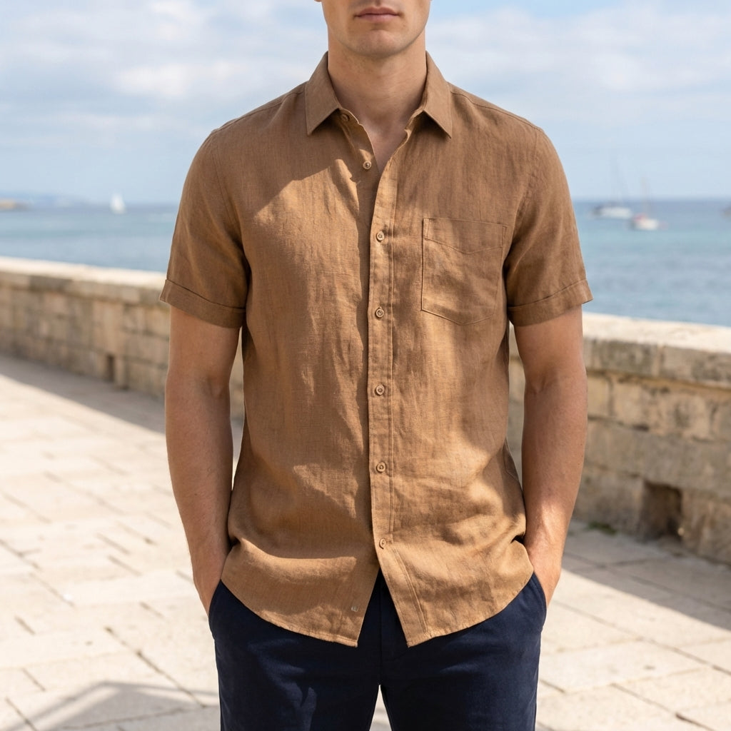 Men's casual linen shirt, available in multiple colourways, photo 6