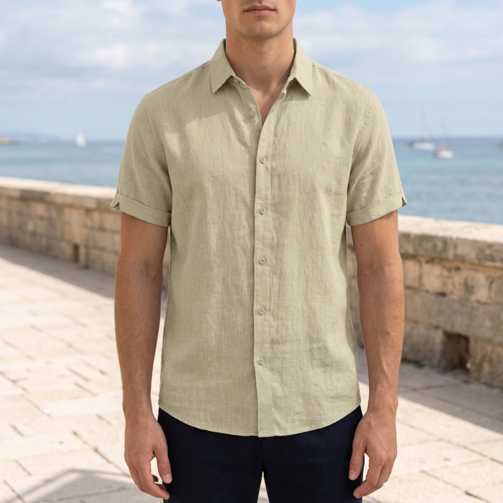 Men's casual linen shirt, available in multiple colourways, photo 7