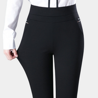 Greer | Women's High-Waist Stretch Trousers Slim