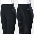 women's high waist slim stretch trousers