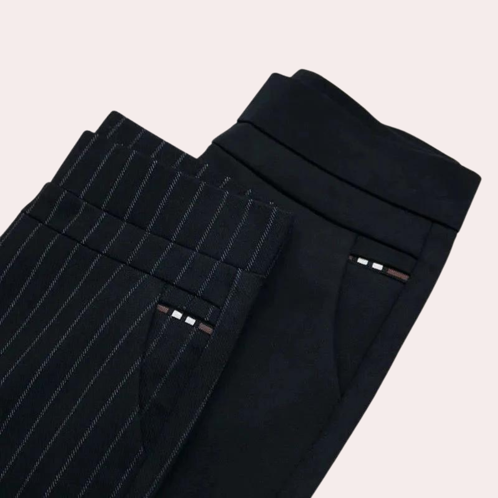 women's high waist slim stretch trousers