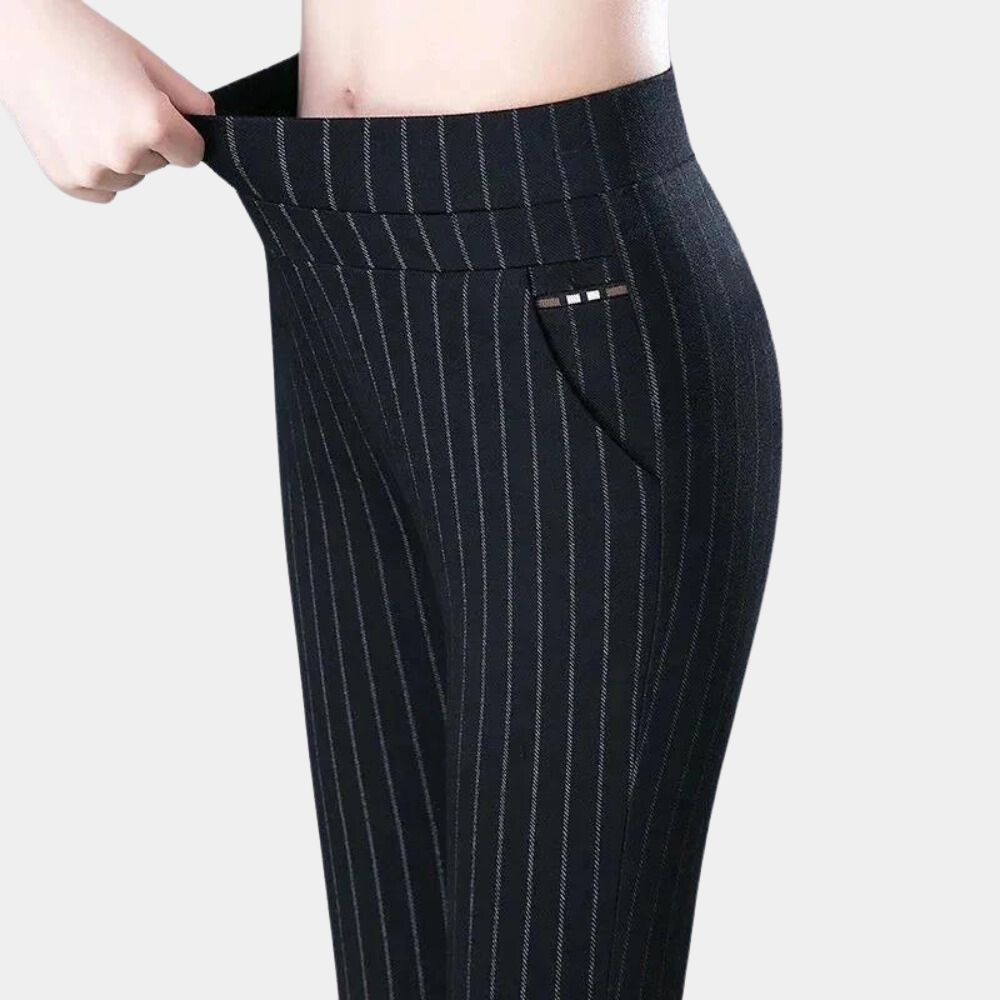 women's high waist slim stretch trousers