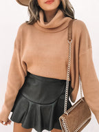 Women's faux leather mini skirt, available in multiple colourways, photo 6