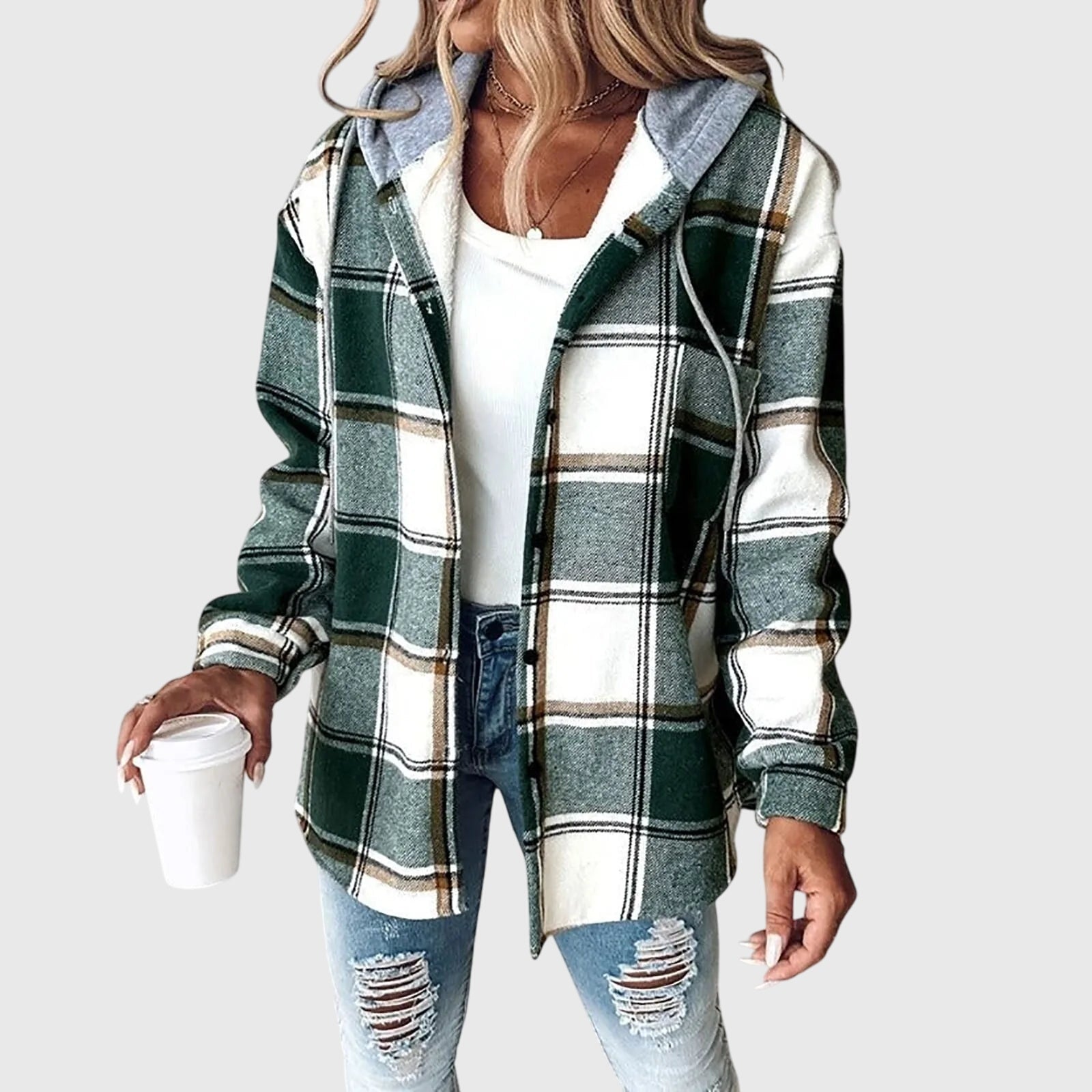 Women's red mesh button placket tailored jacket