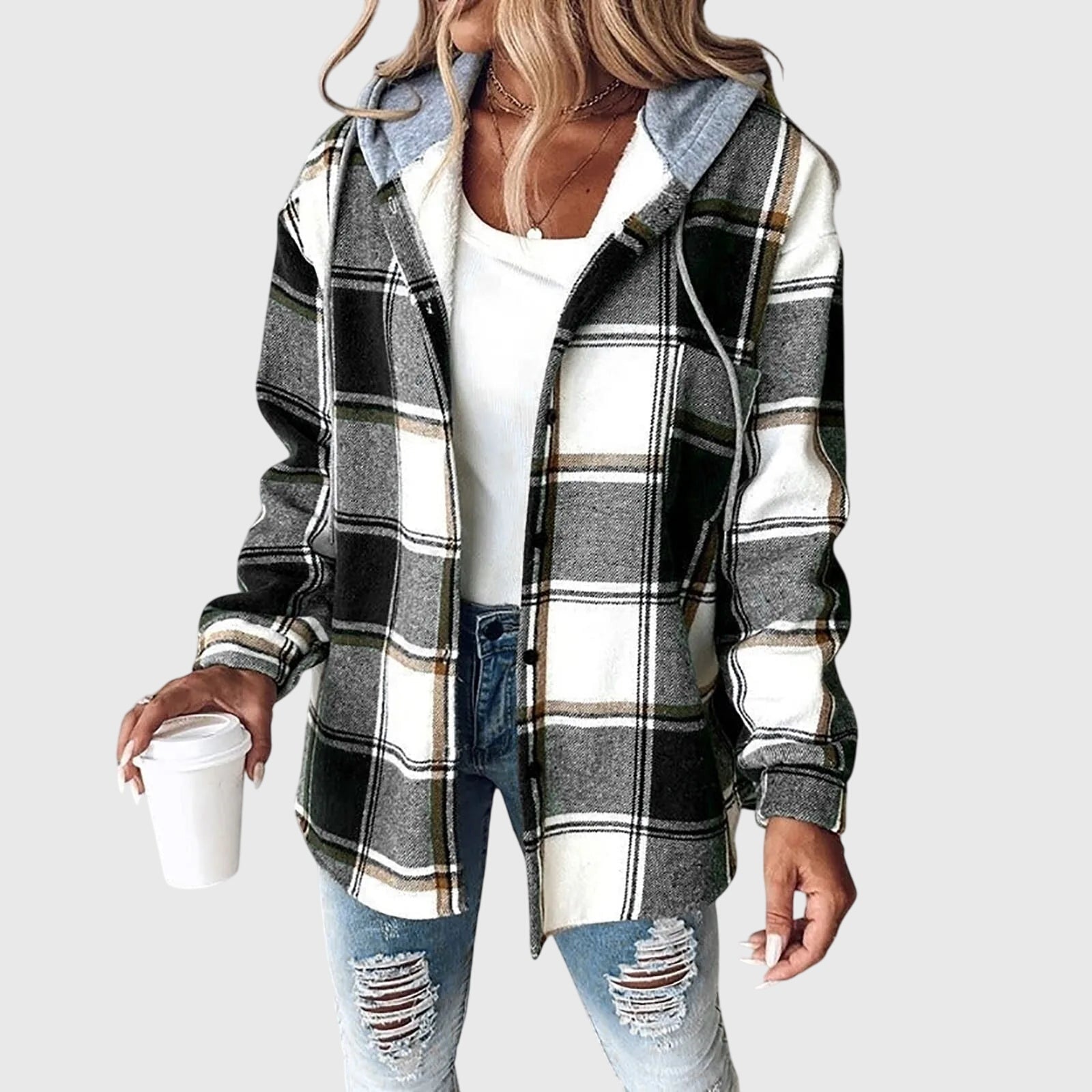 Women's red mesh button placket tailored jacket