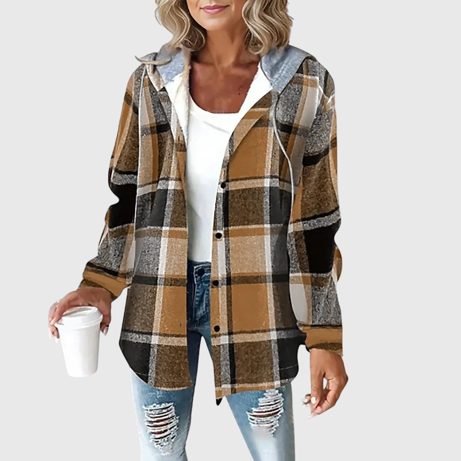 Women's red mesh button placket tailored jacket