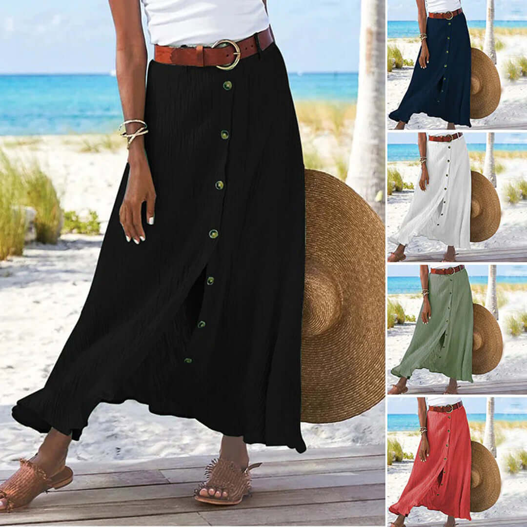 Women's Flowy Full-Length Maxi Skirt for Warm-Weather Days — product photo