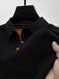 Men's breathable knit polo shirt, available in multiple colourways