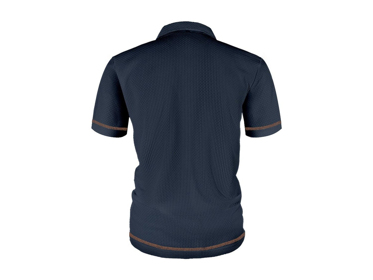 Men's breathable knit polo shirt, available in multiple colourways, photo 9