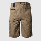 Men's Knee-Length Cargo Shorts with Multi-Pocket Storage — product photo